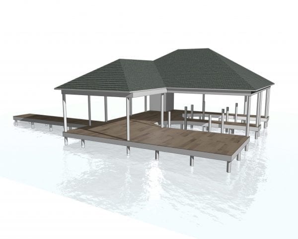 This image portrays Plan 1 by Knoxville Docks & Decks | DOCK & DECK.